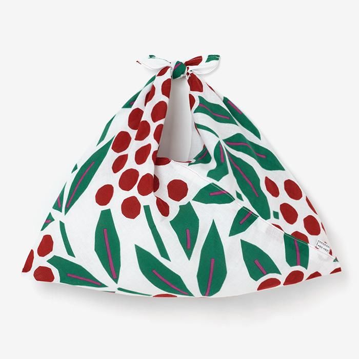 伊勢木綿 小巾折/南天竹(なんてんちく)