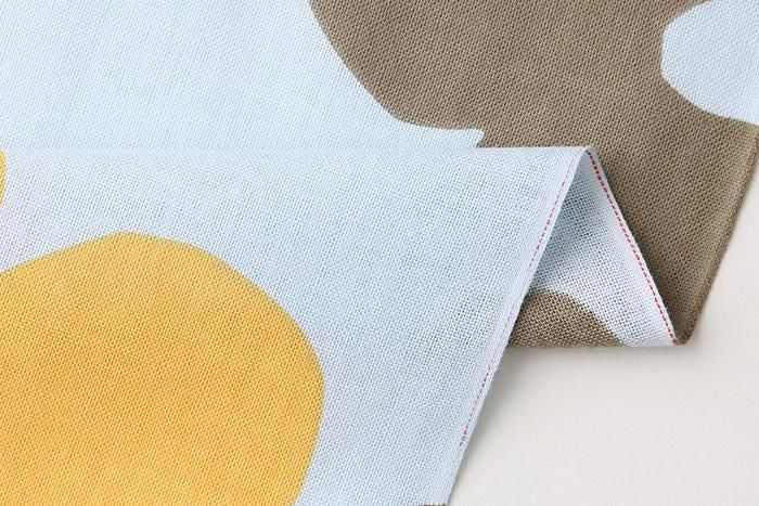 【net limited】Isemomen Cotton Textile Handkerchief / Layered-flowers Light Blue