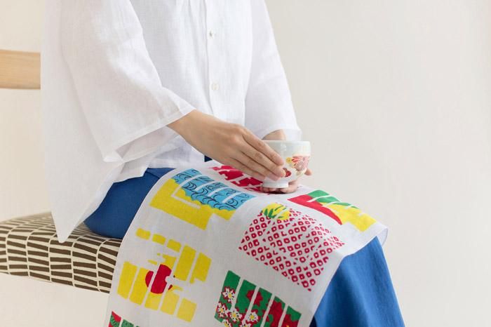 【net limited】Isemomen Cotton Textile Handkerchief / Kunpou