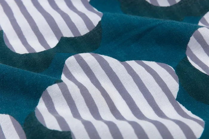 伊勢木棉圖案紋樣手巾(短版)/天真無邪