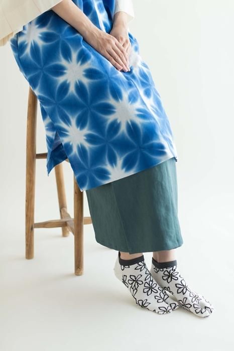 分趾襪(腳踝長度)/梔子花 【男・女性用】