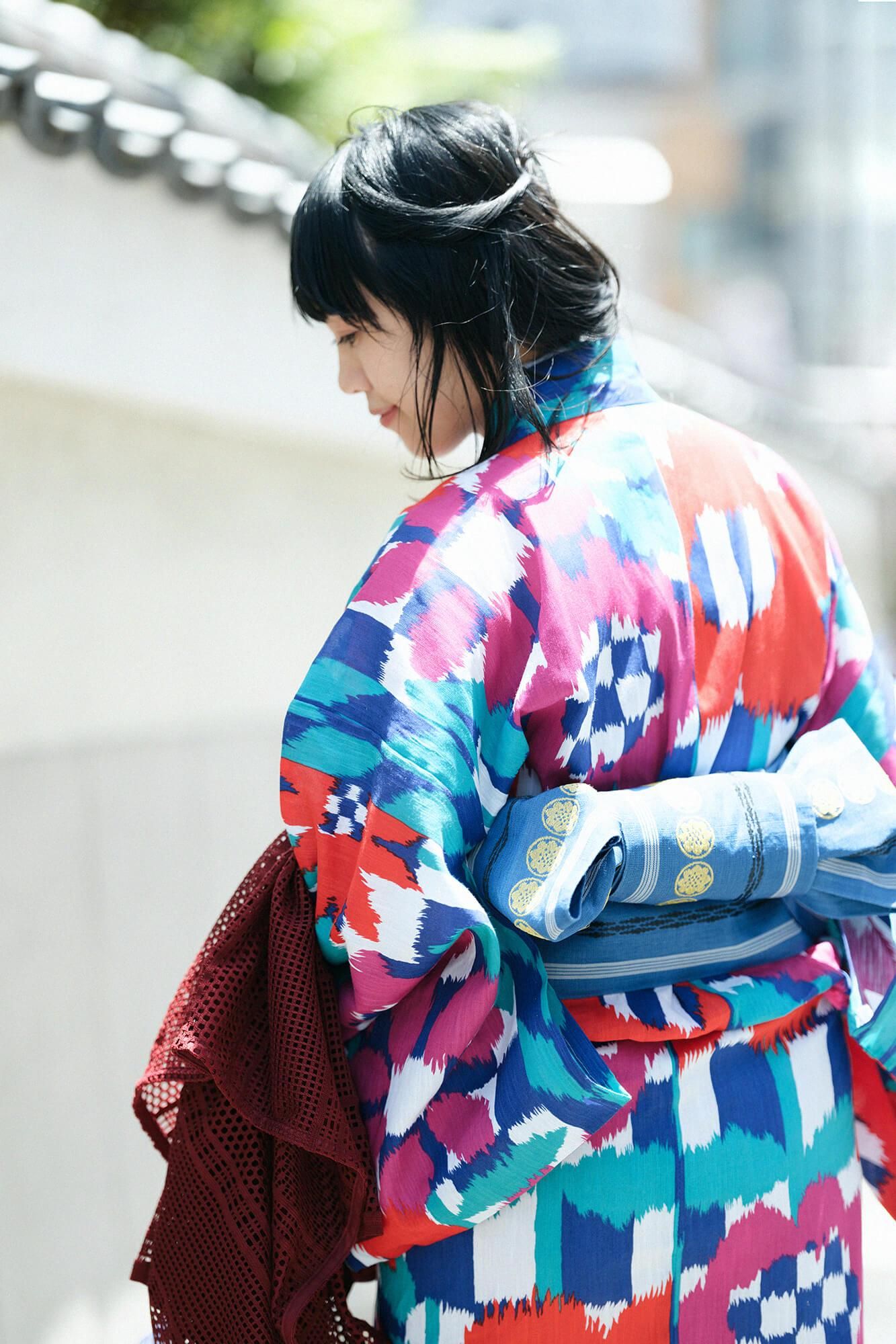 SOU・SOU×京都Marubeni Yukata/Flower Kasuri(花kasuri)新鲜