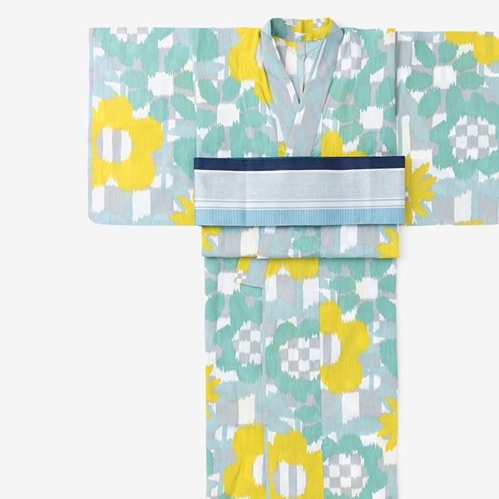 SOU・SOU×京都丸紅 浴衣/花絣(はながすり) 清(せい)