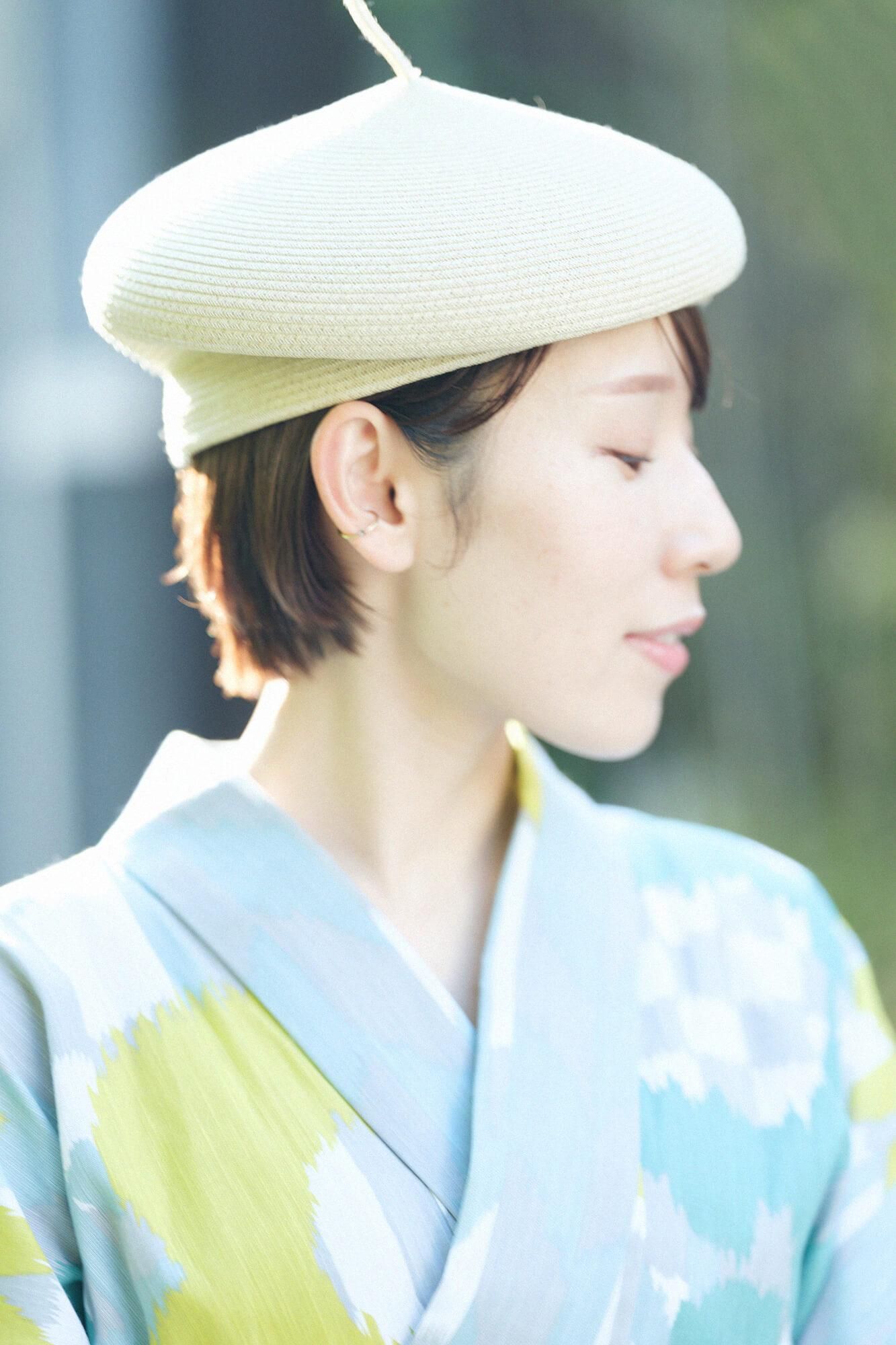 SOU・SOU×京都丸紅 浴衣/花絣(はながすり) 清(せい)