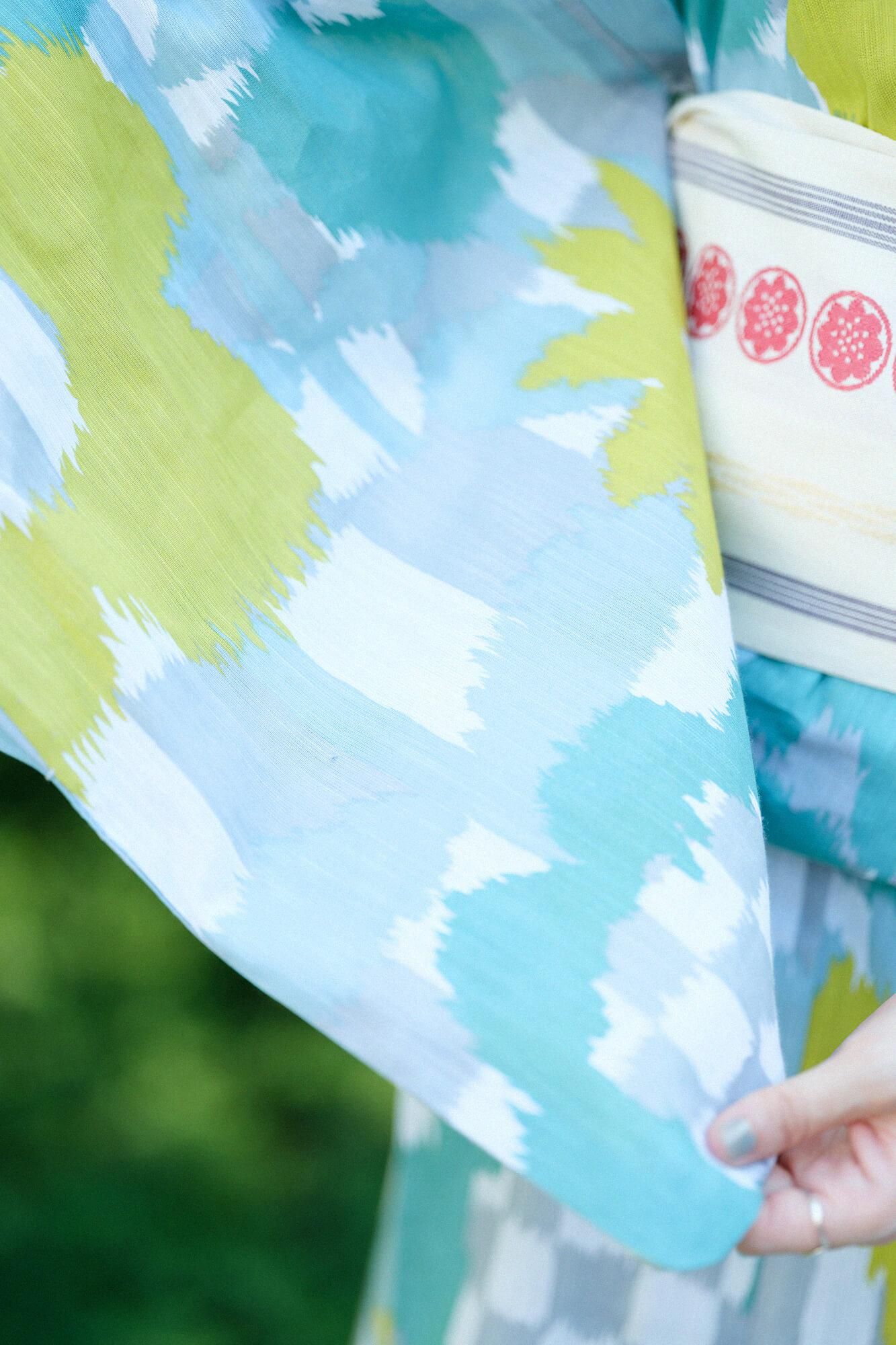 SOU・SOU×京都丸紅 浴衣/花絣(はながすり) 清(せい)