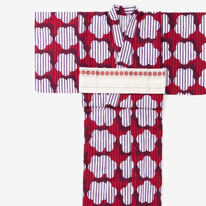 SOU・SOU×Kyoto Marubeni Yukata/Lichtfenster-Sonnenuntergang (Yubae)