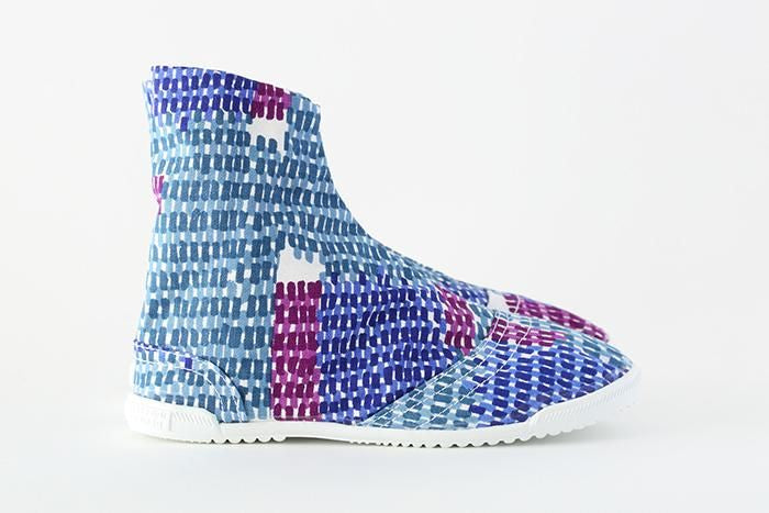 【官網限定】圓頭足袋鞋 5枚鉤扣/古代布片