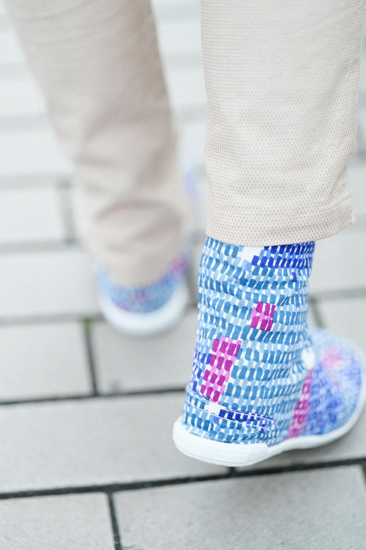【net limited】Marugo Round Toe Tabi Shoes / Ancient Fabric