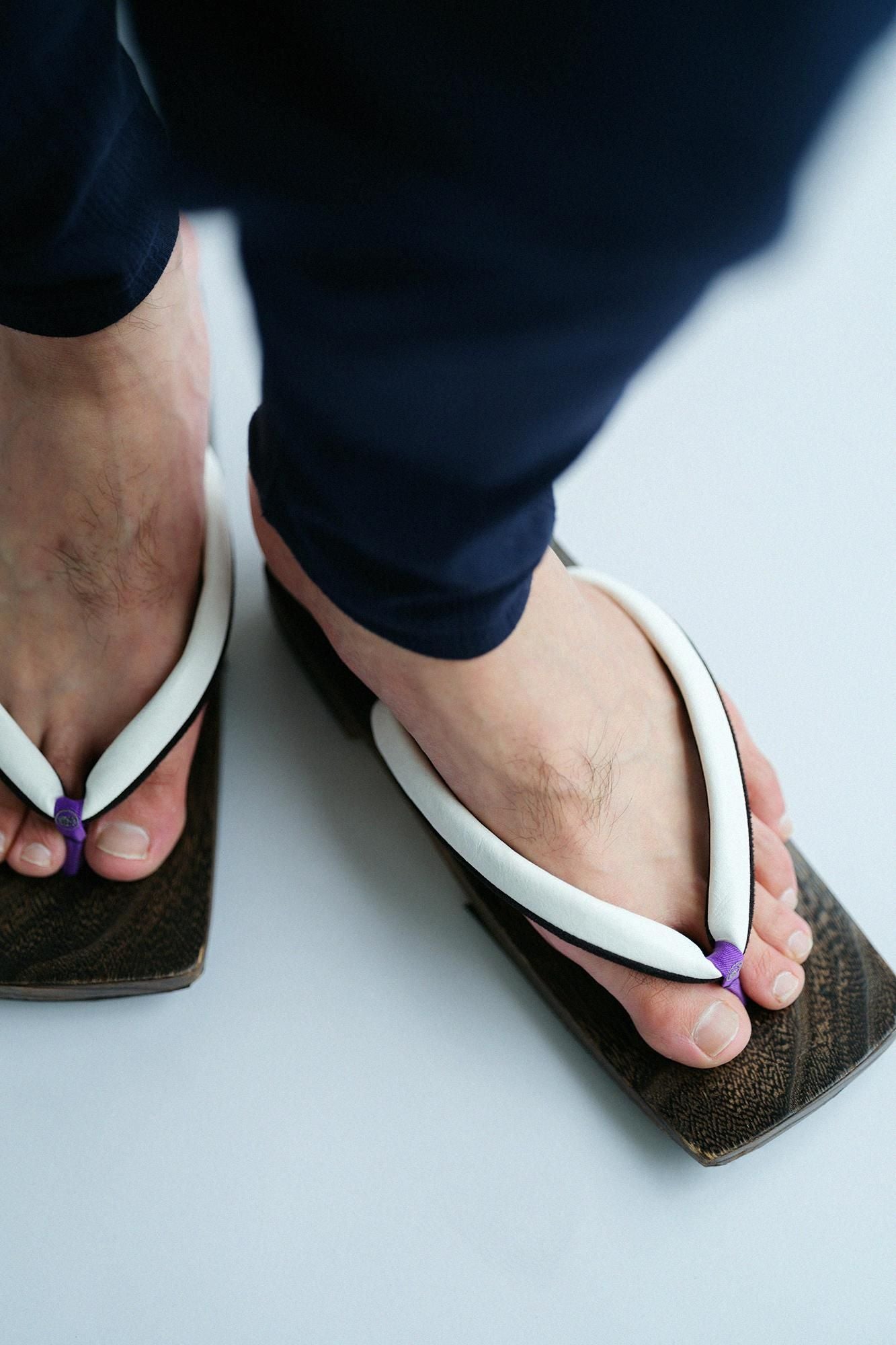 Mikamoyaki Geta/ukon(雄性)皮革Tsukumo