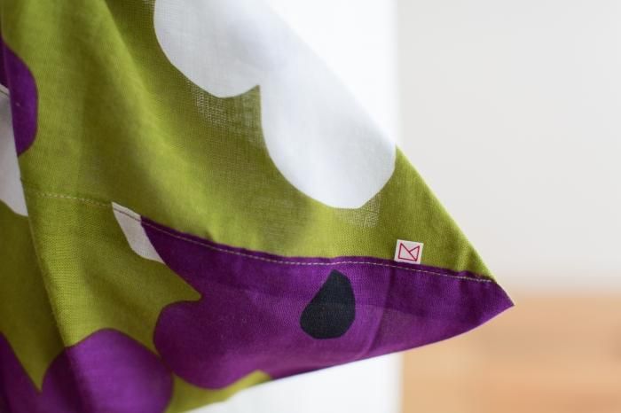 Isemomen Cotton Eco Bag / Layered-flowers Yellowish Green