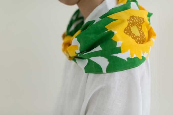 Ise Momen Textil Tenugui/Sonnenblume