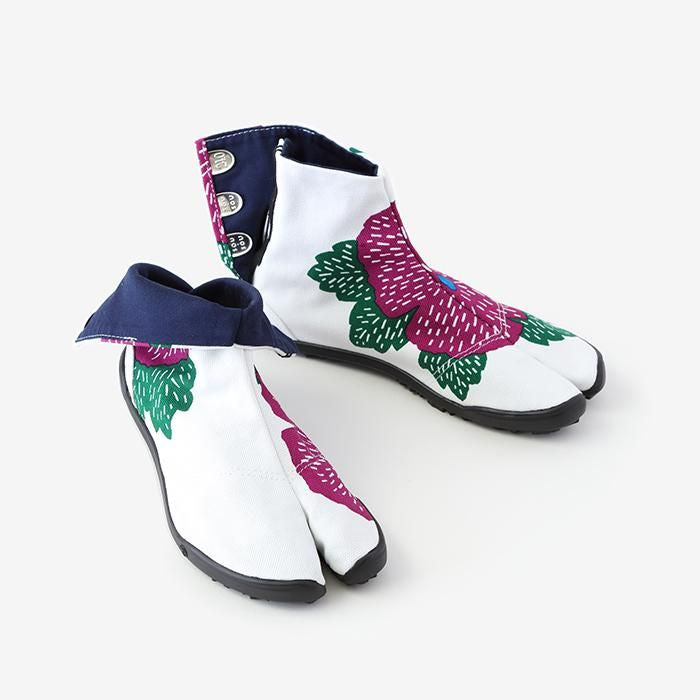 二足のワラジ プロフ読んでね！ Hiragana Sole Split Toe Tabi Shoes / Cotton Rose