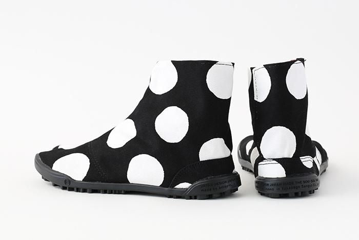 Hiragana Sole Split Toe Tabi Shoes / Polka Dots