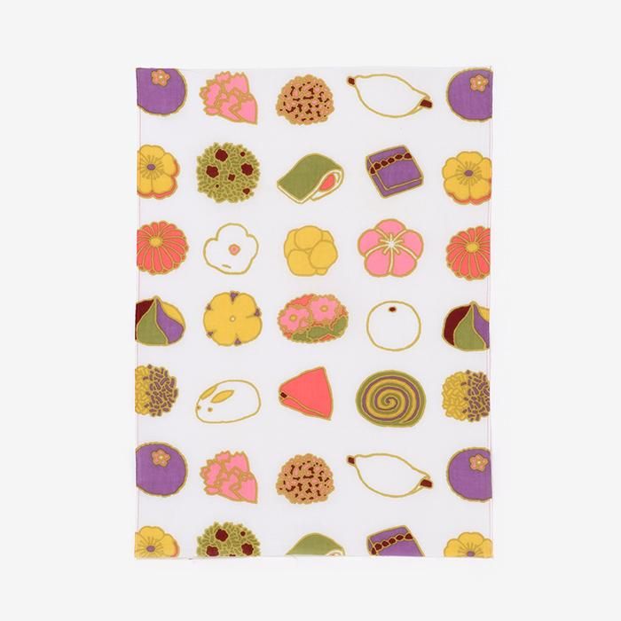 伊勢木綿 textile手ぬぐい(ひめ丈)/和菓子 九○
