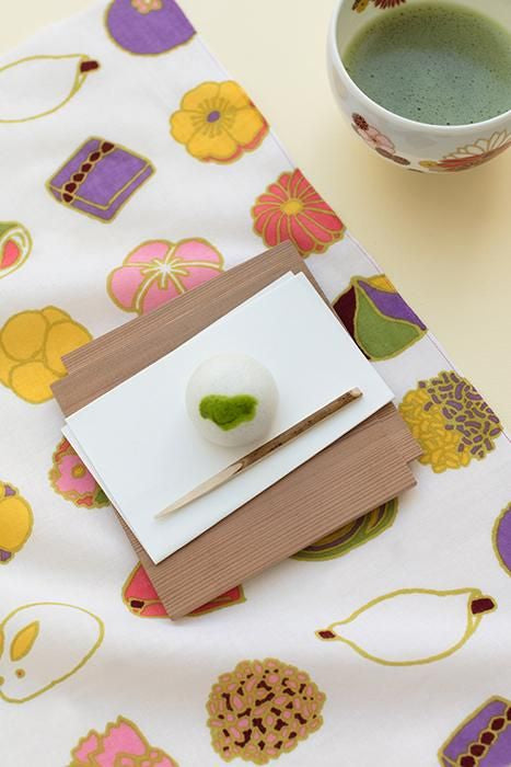 伊勢木綿 textile手ぬぐい(ひめ丈)/和菓子 九○