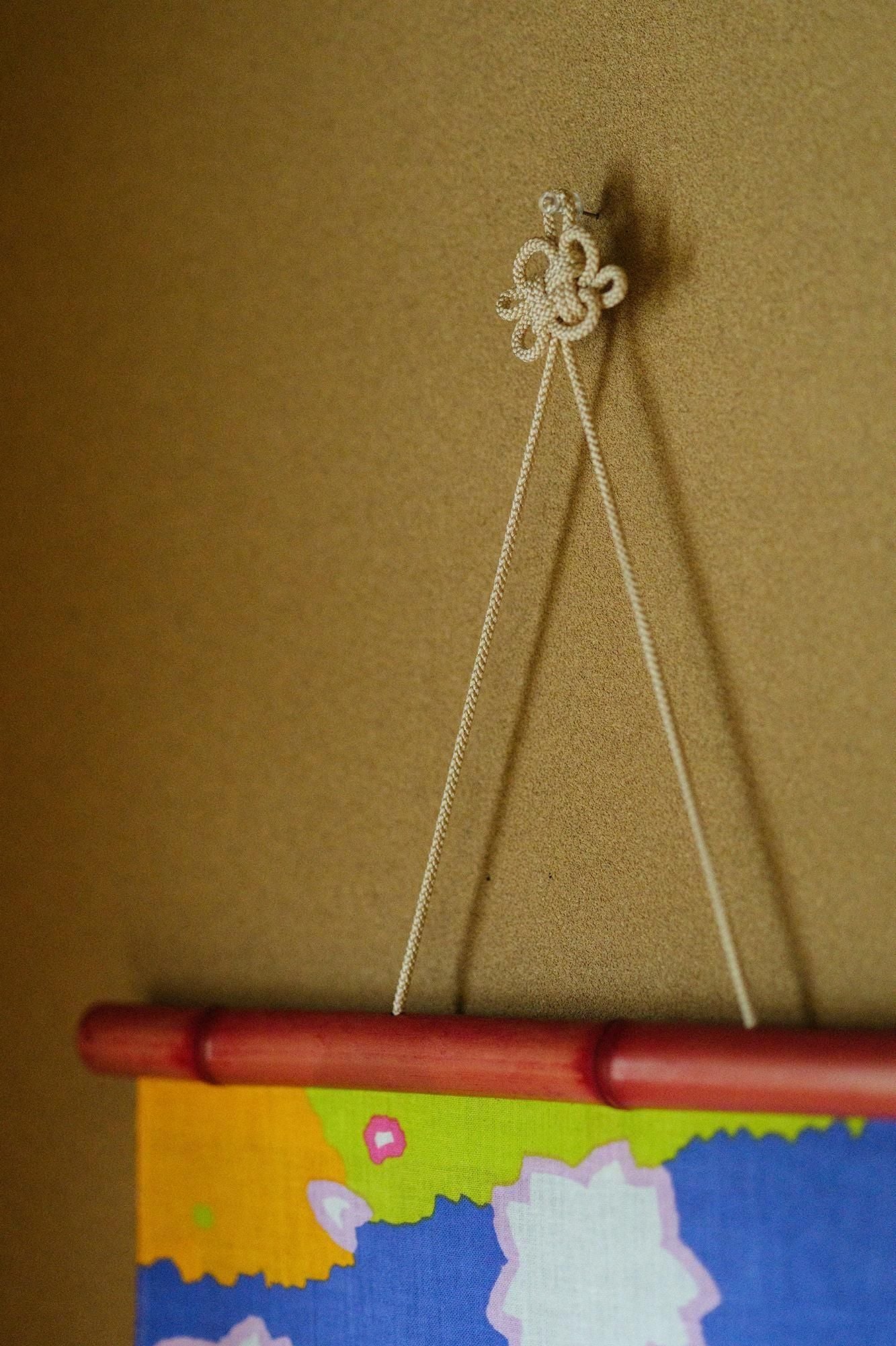 SOU・SOU×竹又 掛軸 染竹/石榴色