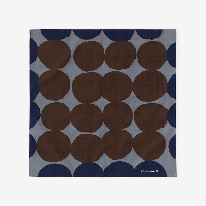 SOU・SOU ×Arakawa Masujiro Furoshiki (Small) / Marbles Lead Color×Brown