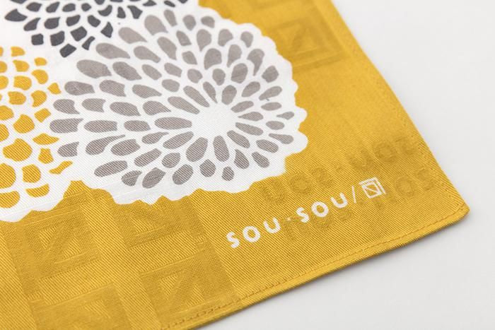 SOU・SOU ×Arakawa Masujiro Furoshiki (Small) / Chrysanthemum Yellow