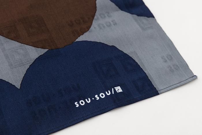 SOU・SOU ×Arakawa Masujiro Furoshiki (Large) / Marbles Lead Color×Brown