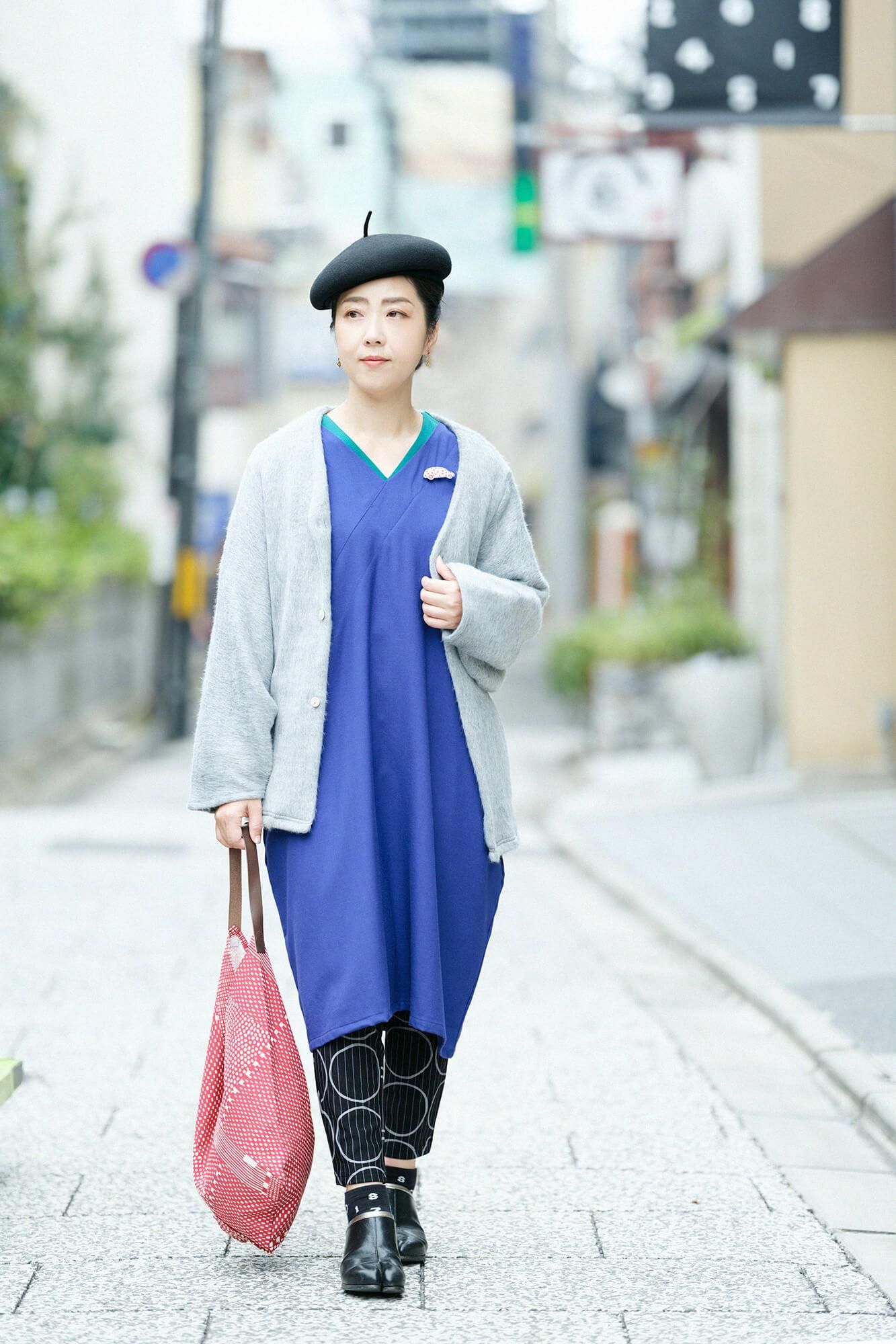 Origami Shoulder Bag / Lines and Dots