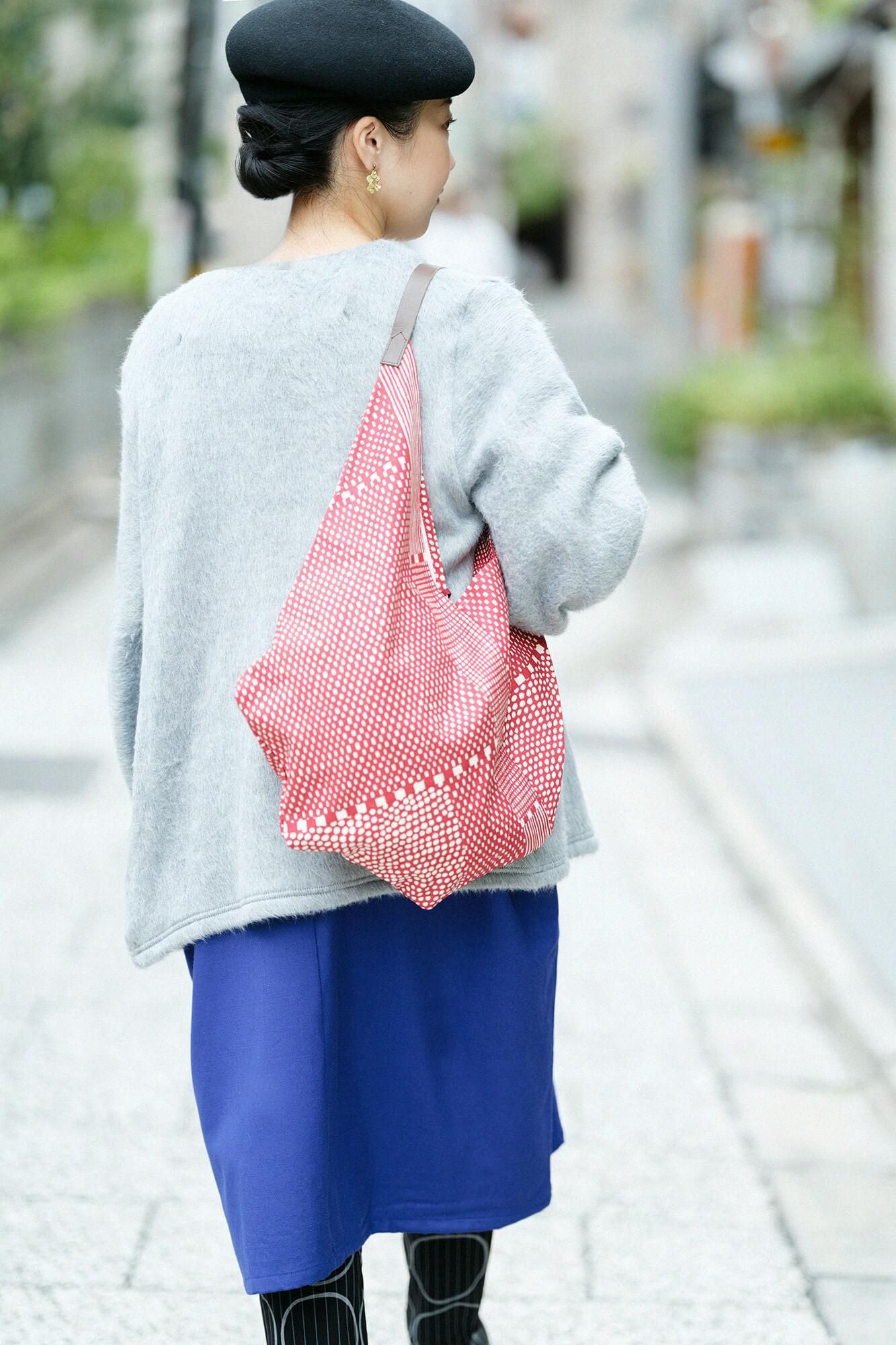 Origami Shoulder Bag / Lines and Dots