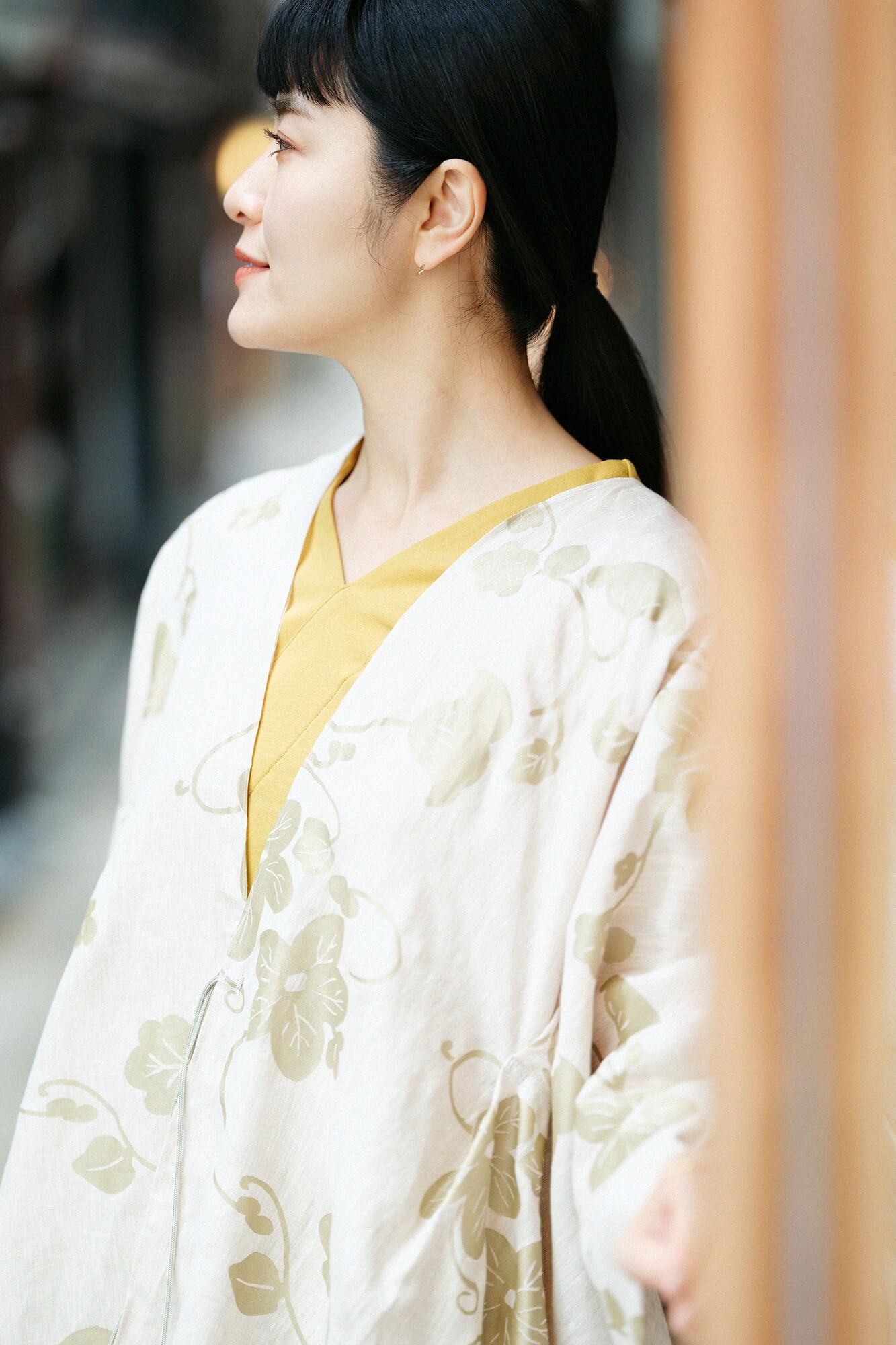 Uncollar Jiban 3/4长度 /芥末颜色(Karashiro)