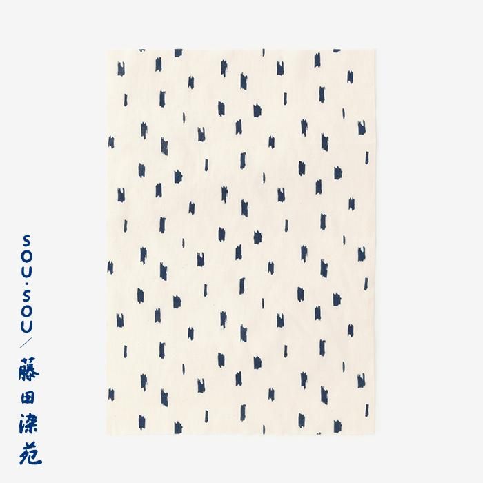 SOU・SOU×Fujita Syeongen Indigo印刷Tenugui(Himetake)/修剪云