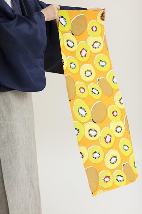 Ise Momen Textil Tenugui/Kiwi