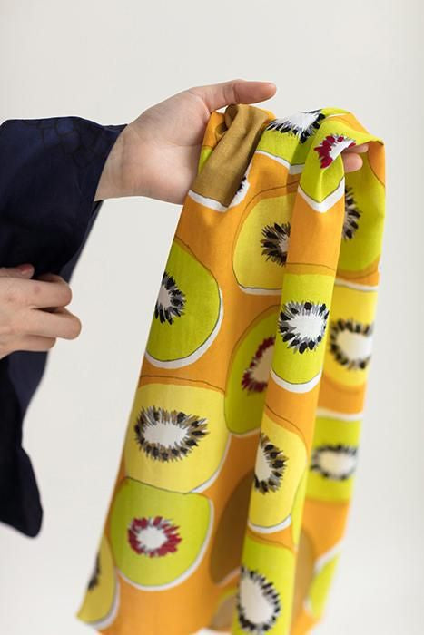 Ise Momen Textil Tenugui/Kiwi