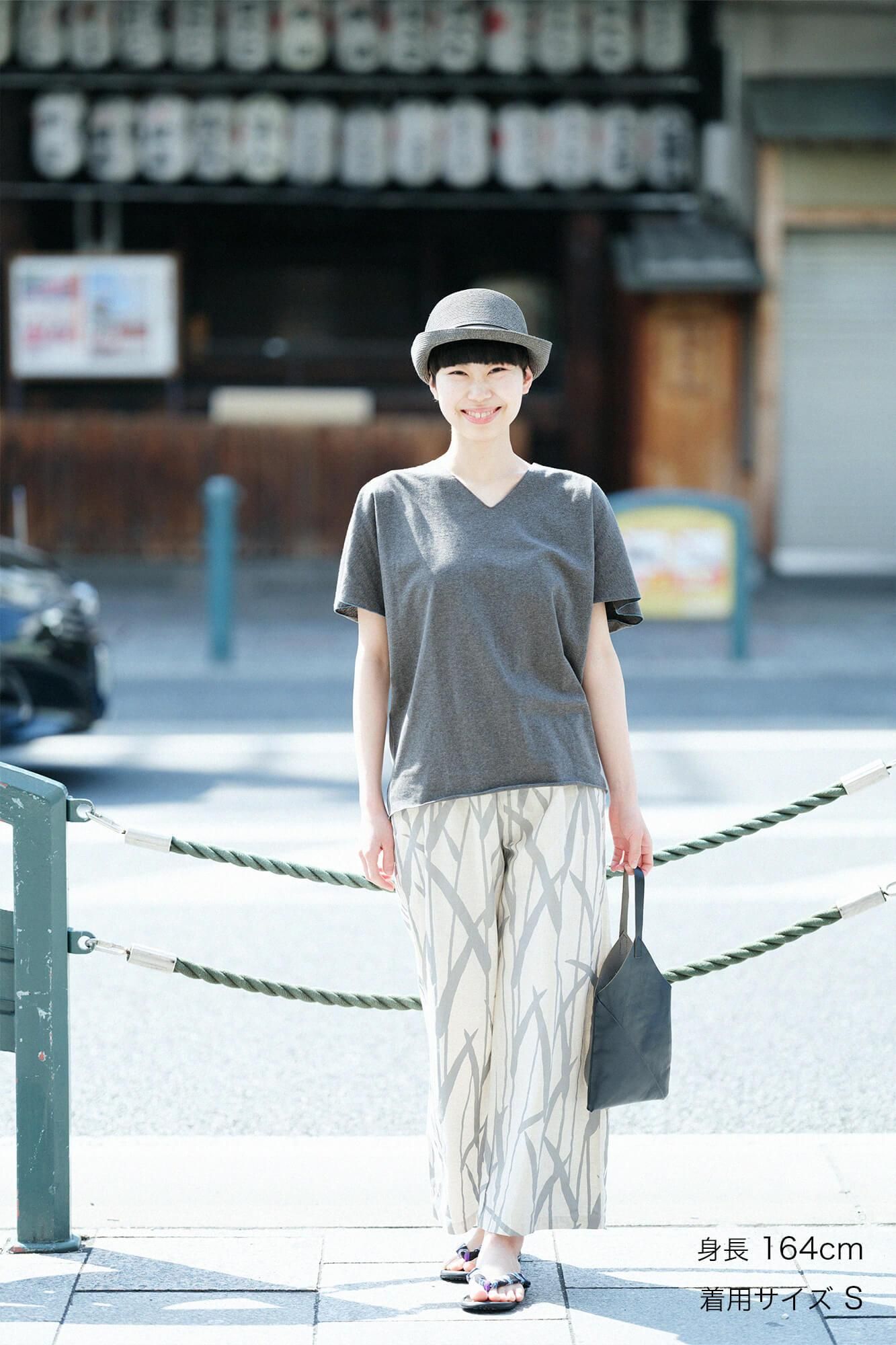 Cap Sleeve Top / Grey Ink