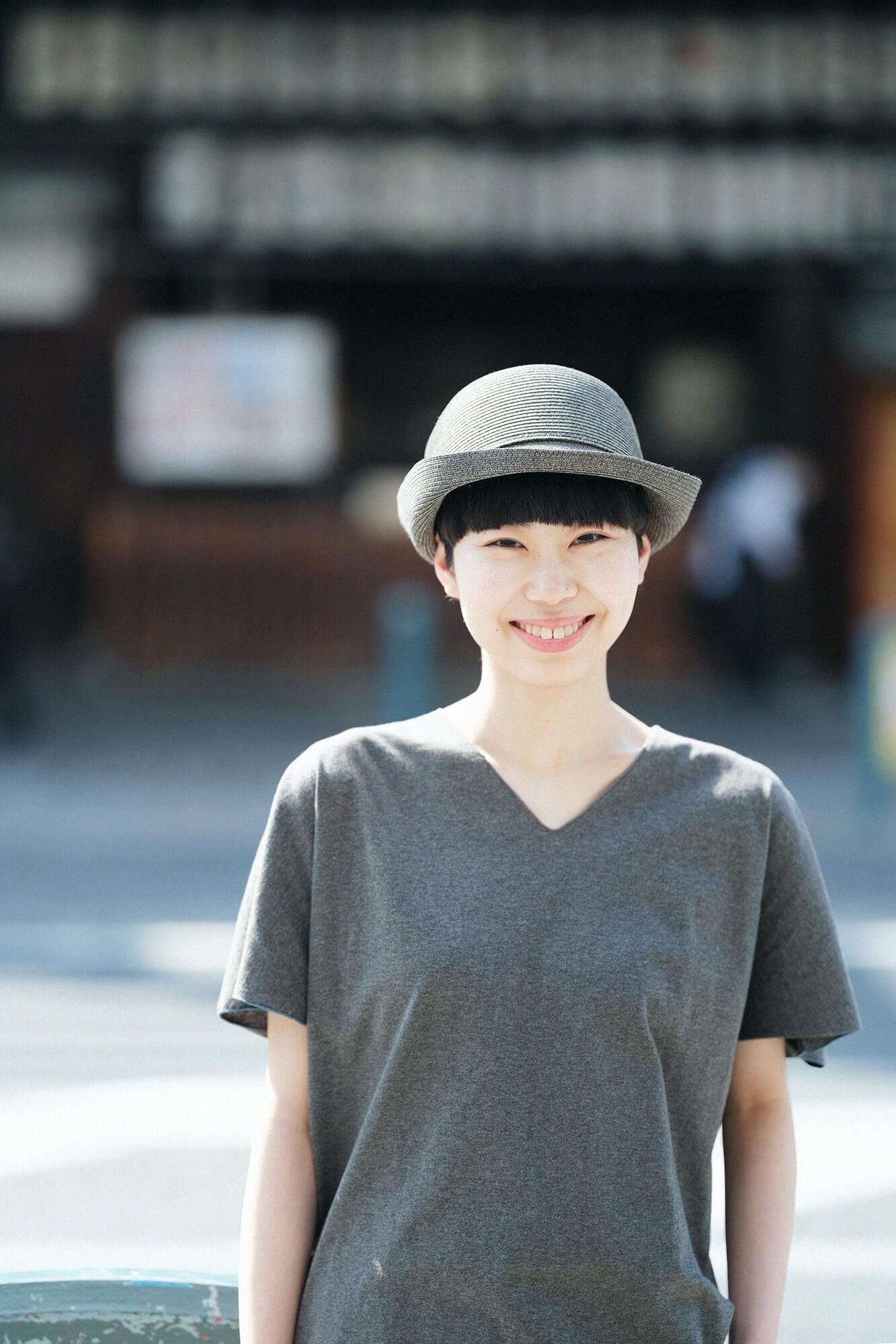 Cap Sleeve Top / Grey Ink