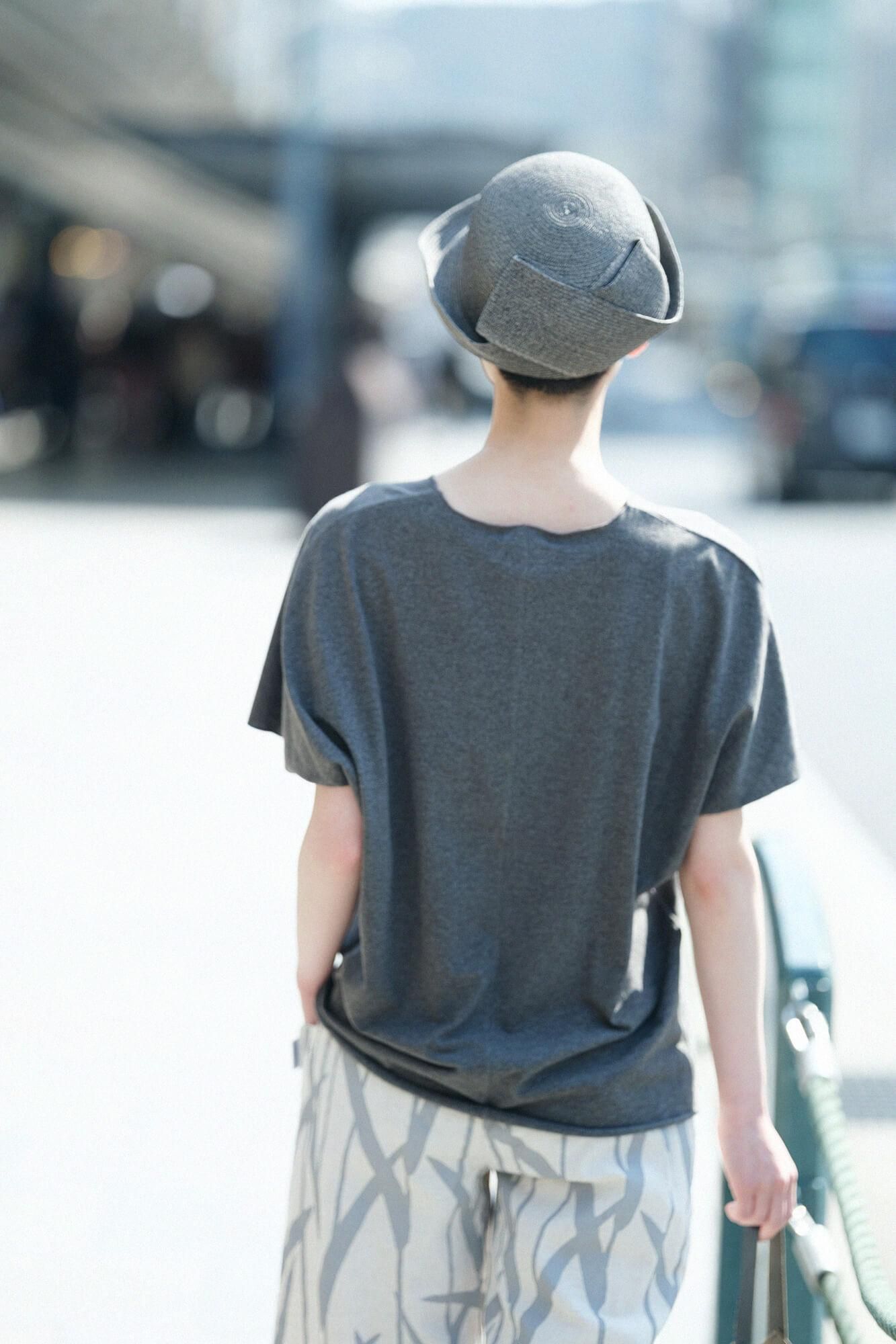 Cap Sleeve Top / Grey Ink