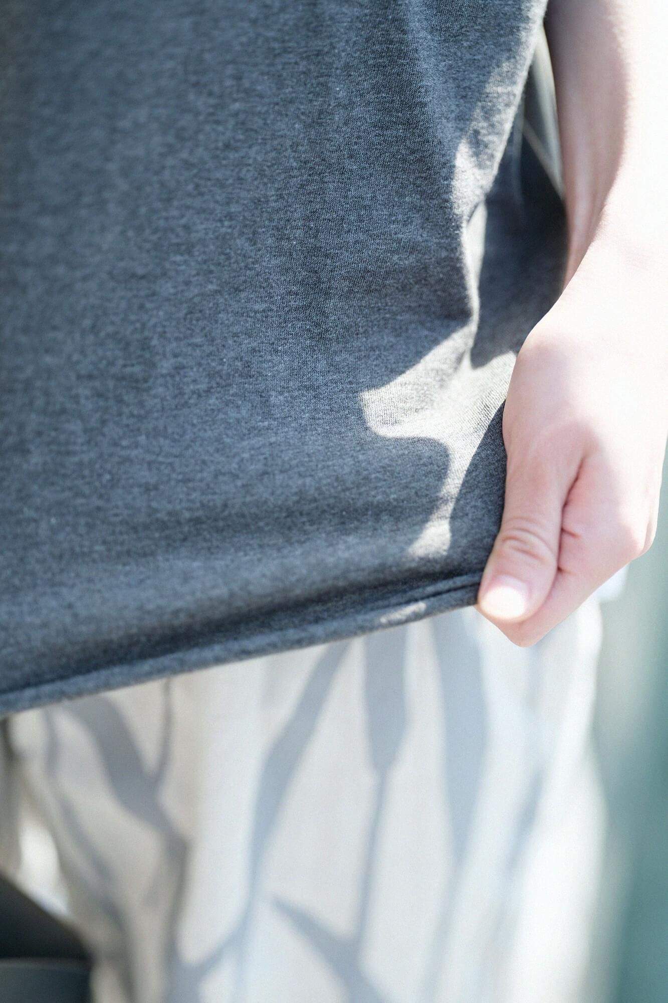 Cap Sleeve Top / Grey Ink