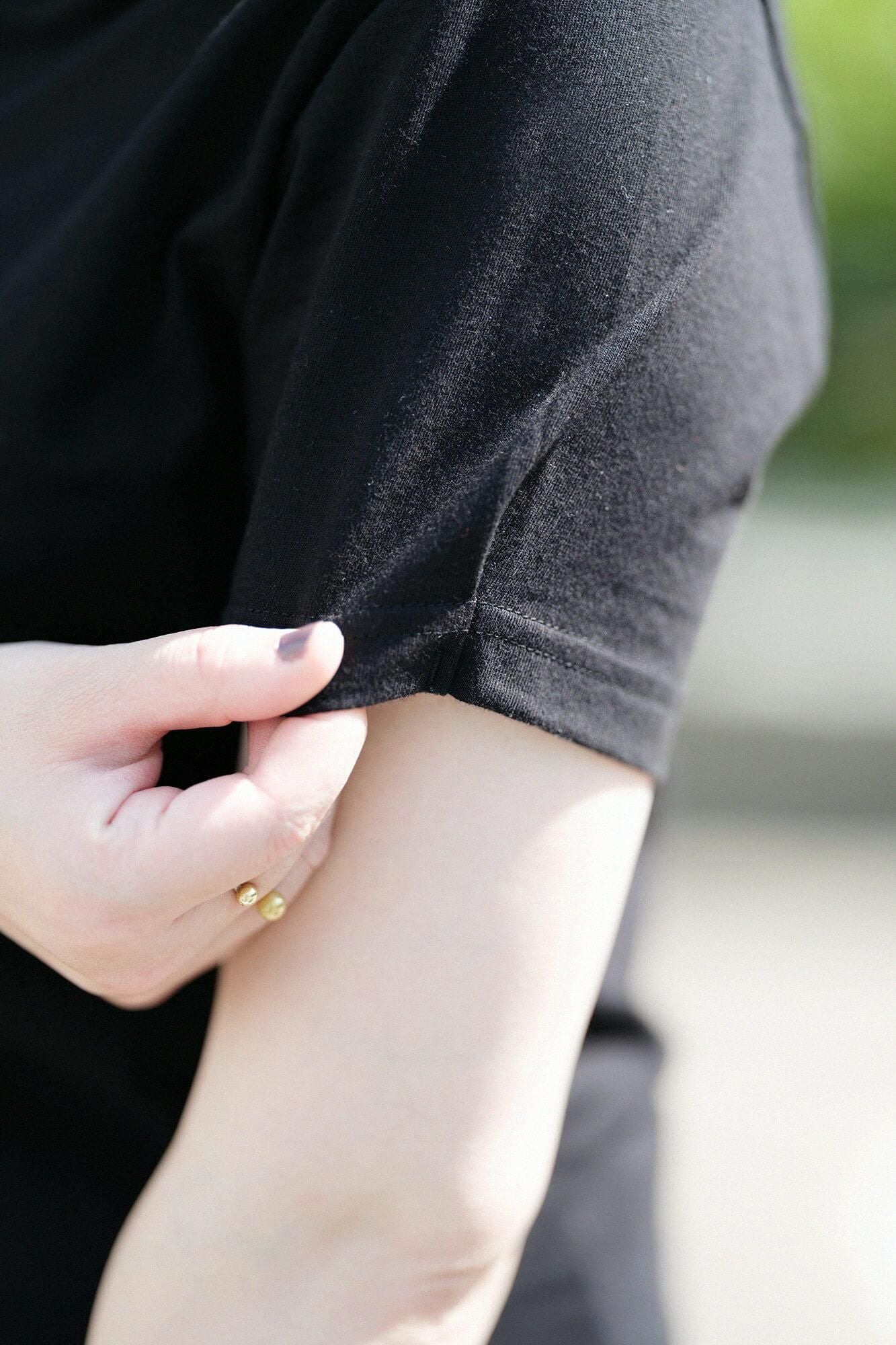 薙(なぎ)ジバン 半袖/濡羽色(ぬればいろ)