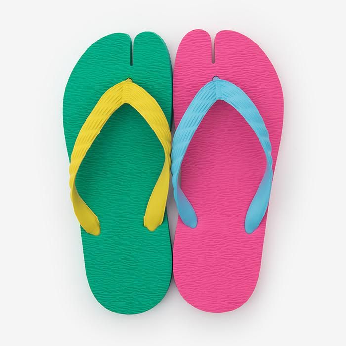 千日足袋/青竹色(あおたけいろ)×牡丹色(ぼたんいろ)