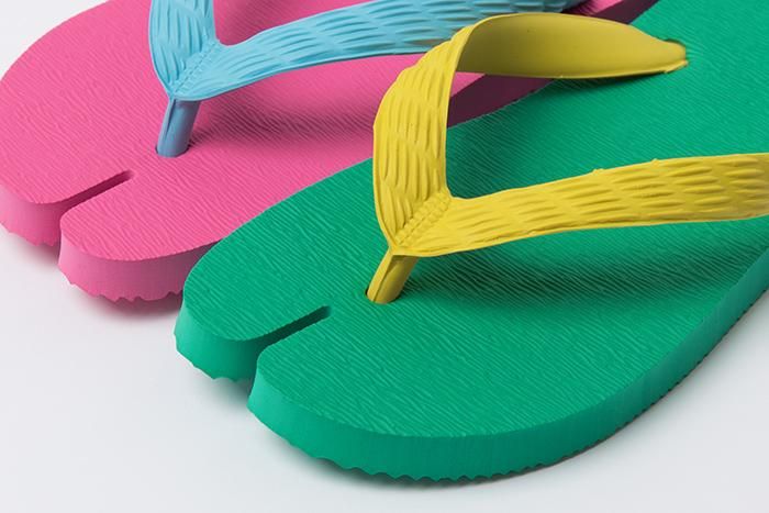 千日足袋/青竹色(あおたけいろ)×牡丹色(ぼたんいろ)