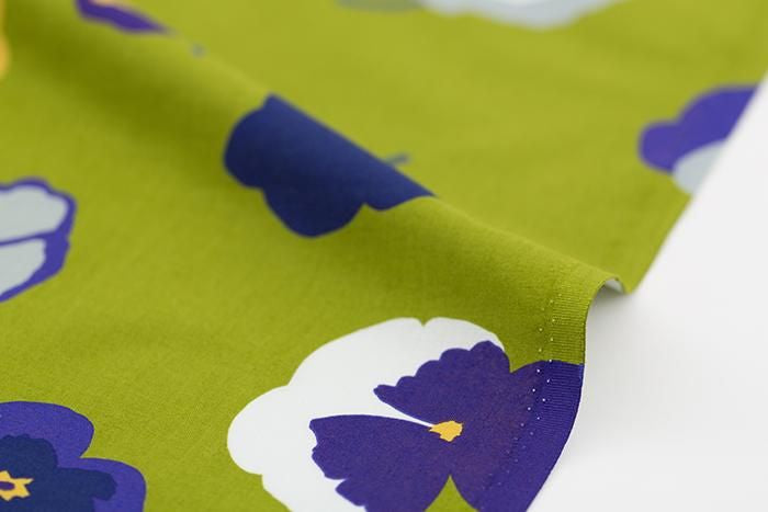 布料剪裁販售 (21號平織棉)/三色堇<50cm>