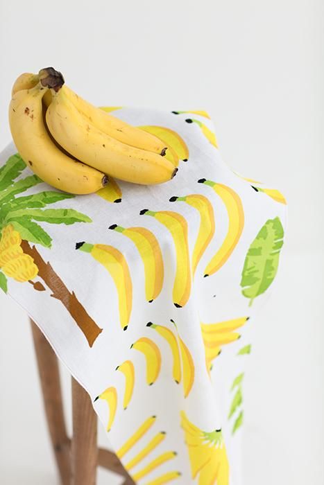 伊勢木綿 textile手ぬぐい/バナナ