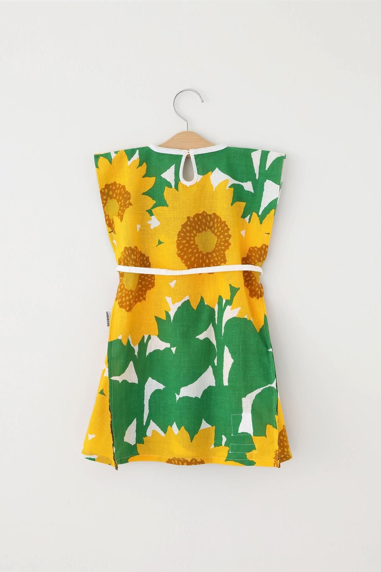 ●伊勢木棉洋裝/向日葵