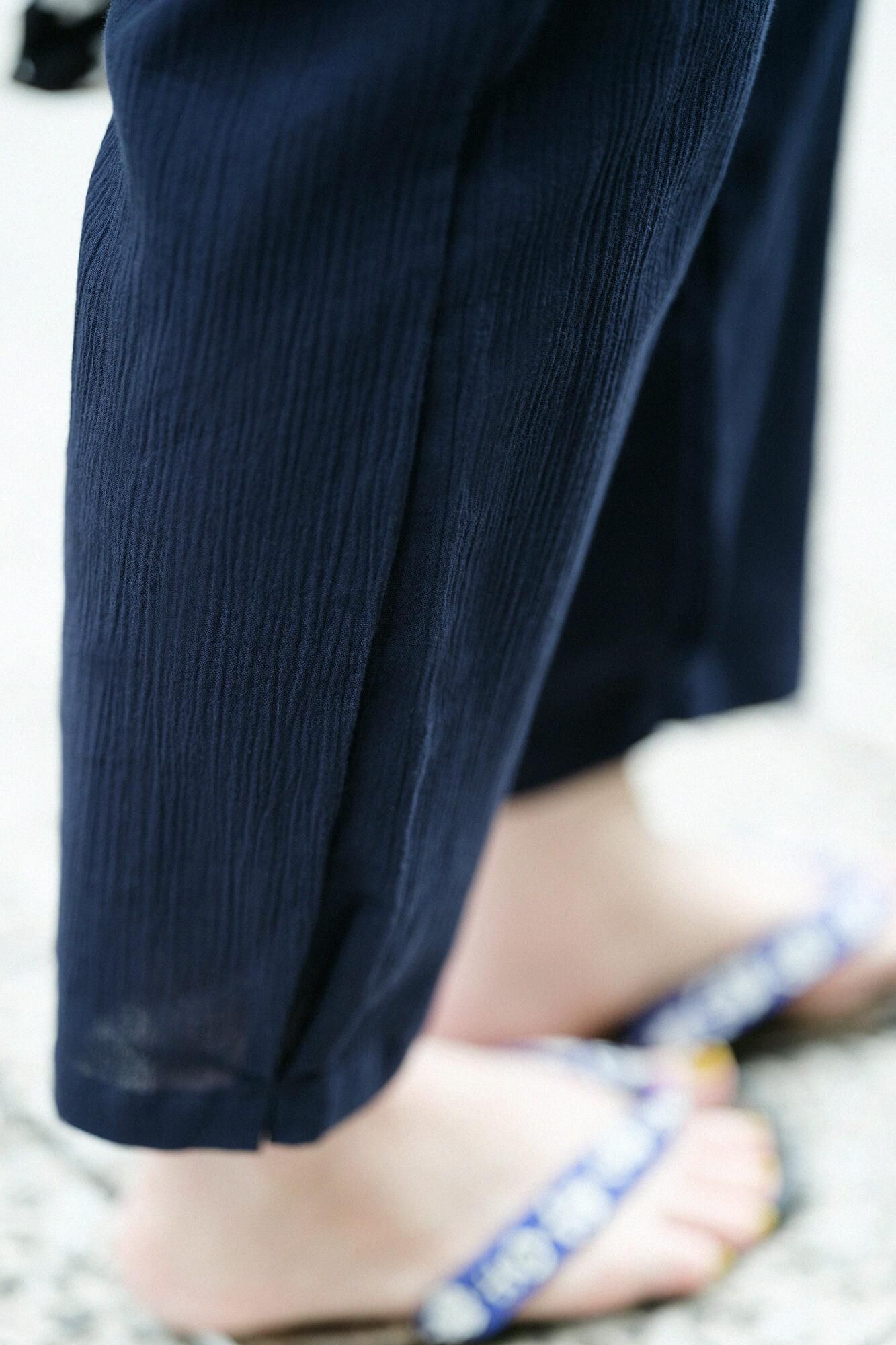 Chizimi Cotton 20/20 Monpe Workers Pants / Dark Blue