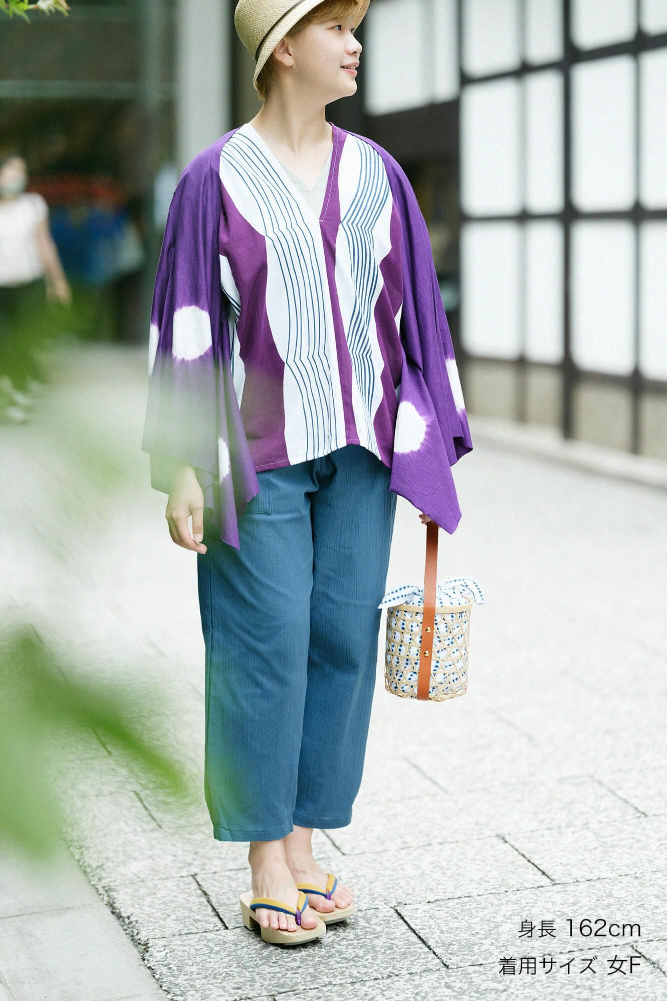 高島縮棉 20/20工人褲/暗藍色