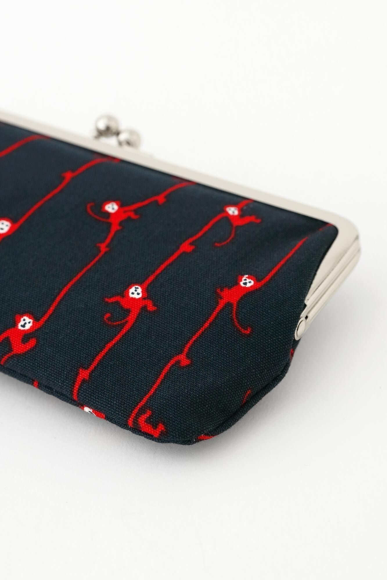 12호 캔버스 난가마구치 가방 (수평의)/원숭이