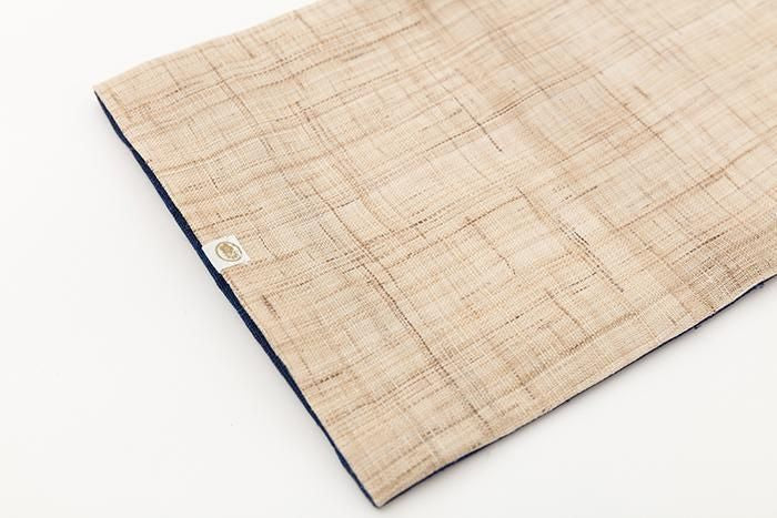 阿苏平带 (kibiraobi) / 深蓝色 (shokon) 印花 (hanga)