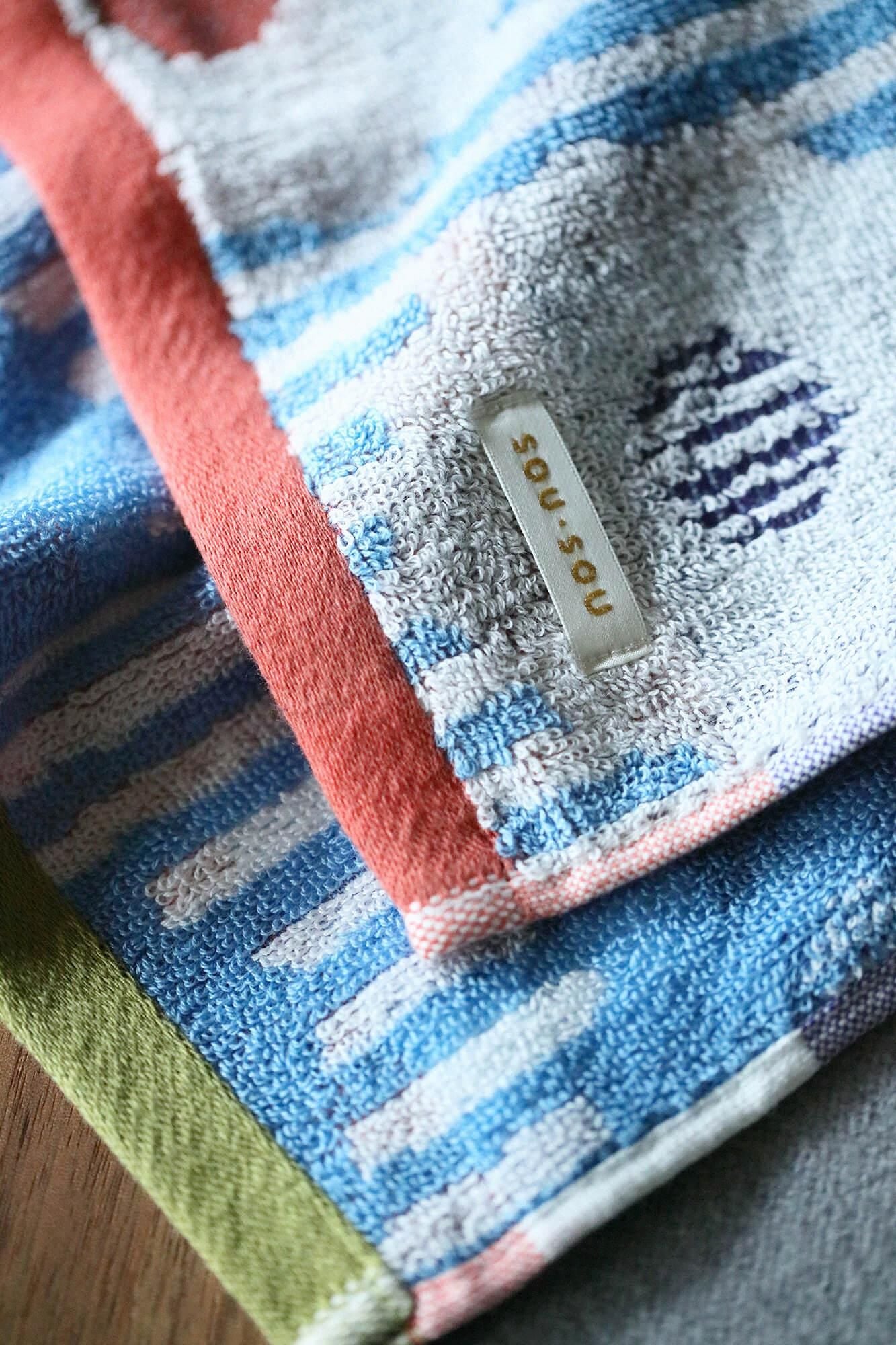 SOU・SOU今治毛巾 洗脸巾/白菊花莲