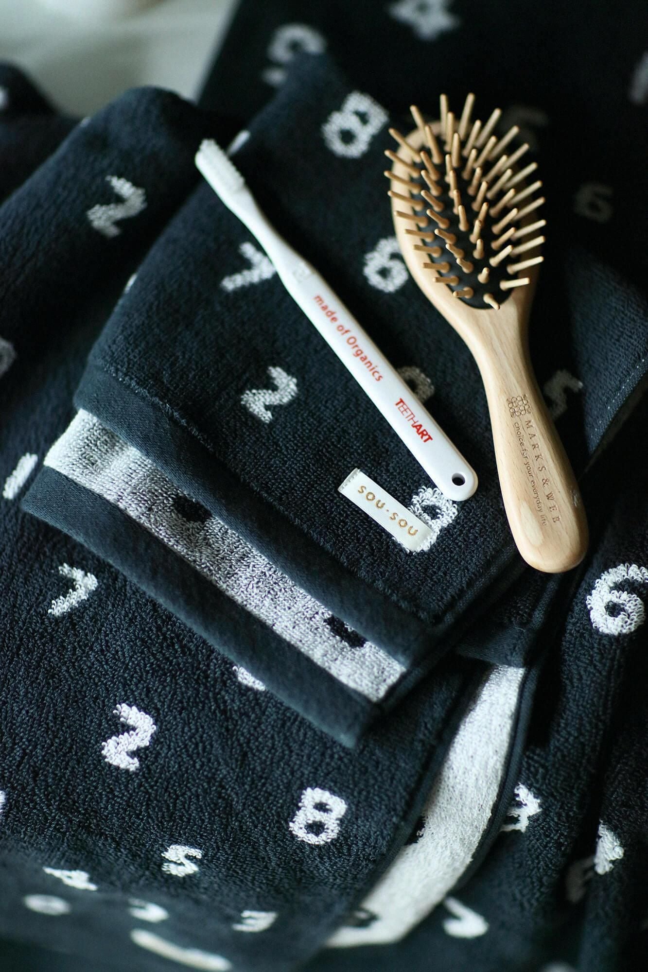 SOU・SOU今治毛巾 擦手巾/SO-SU-U十數 濃墨色