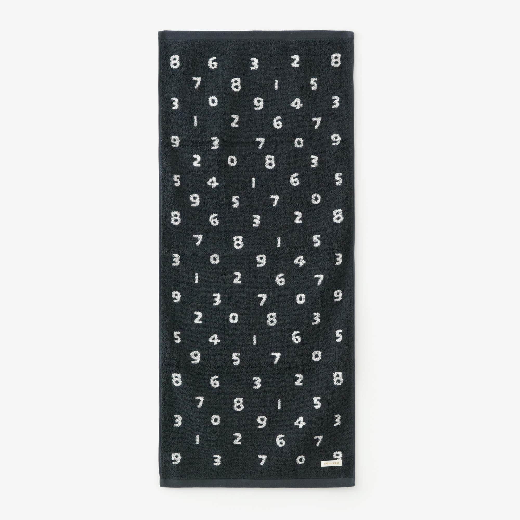 SOU・SOU今治毛巾 洗臉巾/SO-SU-U十數 濃墨色