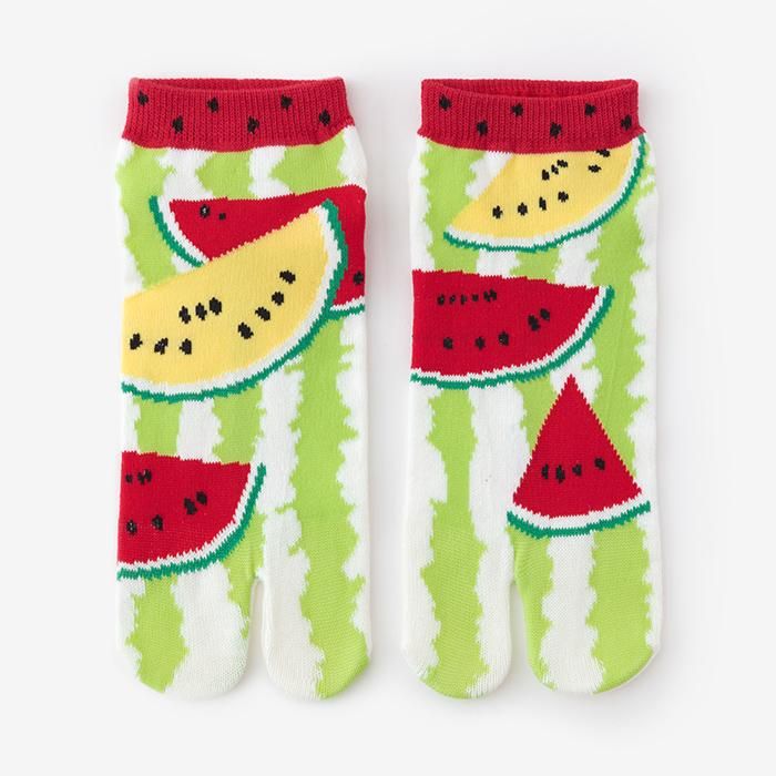 Tabi Socks(Low-cut)/Watermelon【Men・Women】