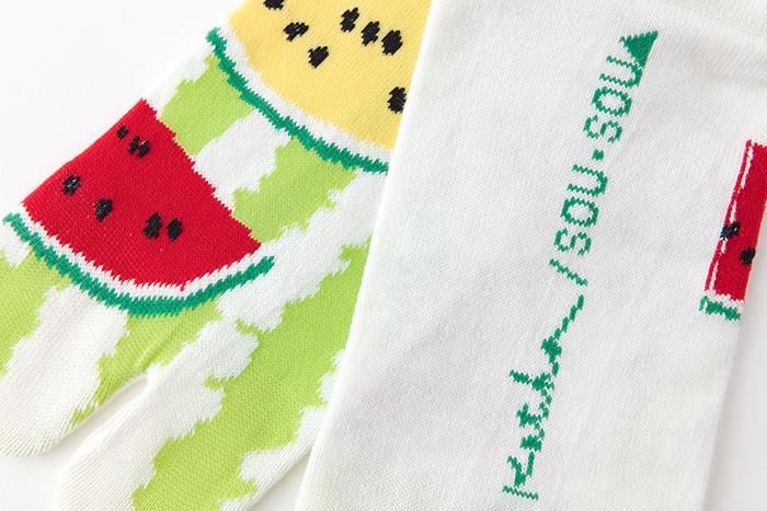 Tabi Socks(Low-cut)/Watermelon【Men・Women】
