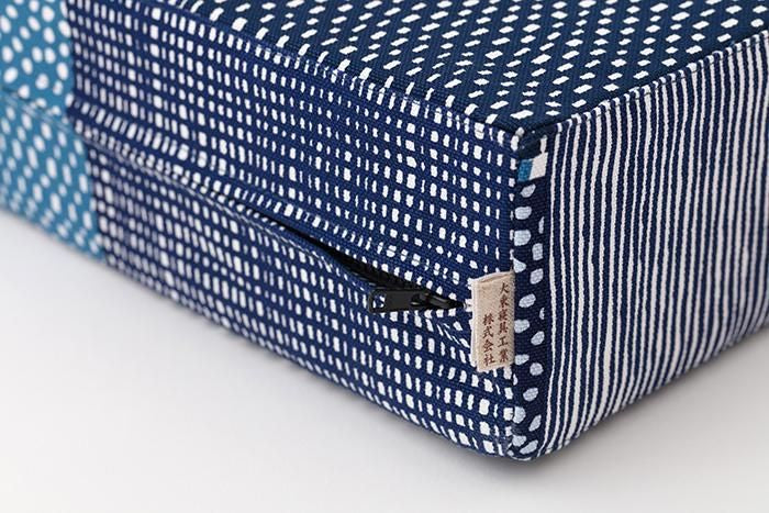 Box Cushion/Lines and Dots Seiwa【※Delivery in 3 weeks】