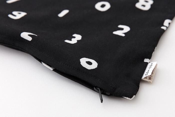 平織り21番手 クッション(座布団)カバー/SO-SU-U 濡羽色(ぬればいろ)【※お届けに約3週間】